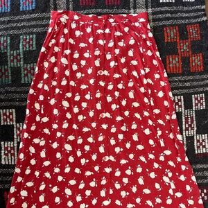 Des Petits Hauts Flower Print Skirt (T3)